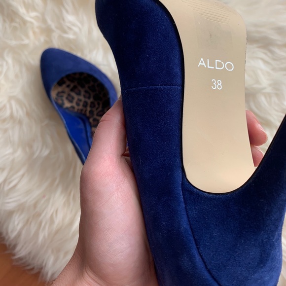 Blue Suede High Heels - Picture 5 of 5
